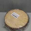 FSWCCK 6 Pack Nature Unfinished Round Wood Slices, 7-8 Inches Wooden Circle, Large Wood Slabs for Weddings Centerpieces Decor and DIY Painting Crafts