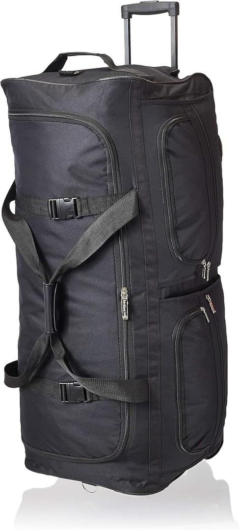 Rockland Rolling Duffel Bag (36", BLACK)