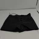 Zebaexf Women's Faux Leather Shorts Drawstring Sexy Leather Short High Waisted X-Large, Size XL