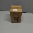 Makeup Brush Holder, 2 Tier Clear Cosmetic Tools Organizer, Round Makeup Organizer for Vanity Countertop (Black)