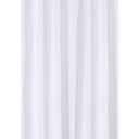 N&Y HOME Fabric Shower Curtain Liner Extra Long 72 x 84 Inches with 2 Bottom Magnets, Hotel Quality, Washable, White Spa Bathroom Curtains with Grommets, 72x84