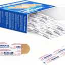 GTT Brand Sterile Flexible Fabric Adhesive Bandages, Comfortable Flexible Protection & Wound Care for Minor Cuts & Scrapes, Pad Designed to Cushion Painful Wounds, One Size 1x3-inch, 100 ct