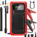 Portable Air Compressor with Jump Starter, 150 PSI Digital Tire Inflator 4000A Car Battery Jumper Box with 20000mAh Power Bank, Auto Shut-off Cordless Air Pump for Cars, Trucks, Motorcycles, Bikes