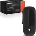 A-Premium Exterior Door Handle Front Right Passenger Side - Compatible with 1996-2009 Chevy Express & GMC Savana 1500 2500 3500 4500 Van - Textured Black, w/Key Hole