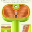 4-in-1 Cat Steam Brush, 2025 Upgraded Pet Steam Brush for Indoor Cats Dogs Spray Hair Removal Comb, 2 Spray Self-Cleaning Dog Brushes for Shedding,Massage,Cleaning Grooming (Green)