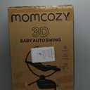 Momcozy CocoSway 3D-Motion Baby Swing for Infants to Toddlers, 6 Motion Modes & 4 Speeds, 180 Rotating Seat, Remote Control, Reclining Seat with 5-Point Harness, 8 Preset Lullabies, Grey 