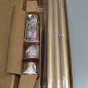 IFELS 2 Pack Curtain Rods for Windows 48 to 84 Inch, 1 Inch Gold Curtain Rod for Farmhouse, Bedroom, Kitchen, Living Room, Adjustable Easy Install Curtains Rods(Gold,30"90"2Pack)