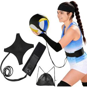 Volleyball Solo Training Set with Adjustable Rebound System Serve, Set & Spike Practice Equipment for Youth, Teens & Adults