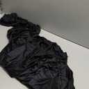 Memoriesea Women's Sexy One Shoulder High Split Cocktail Wedding Party Maxi Dress (Large, Black)