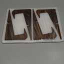 XKDOUS 2 Pack Plate Stand for Display, 6.5 Inch Wood Plate Display Holders, Picture Frame Holder, Cookbook Stand Recipe Book Holder for Book, Plate, Photo, Decorative Table Top Easels