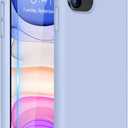 Miracase Designed for iPhone 11 Phone Case, with Screen Protector, Liquid Silicone Gel Rubber Full Body Drop Protection Shockproof Cover Phone Case for iPhone 11 6.1 inch, Clove Purple