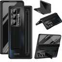 Galaxy Z Fold 7 Case with Hinge Protection, Kickstand, S Pen Holder, Screen Protector and Camera Protection - for Samsung Galaxy Z Fold 7 5G 2025 (Black)