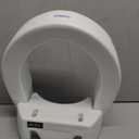 Carex Round Hinged Raised Toilet Seat, Elongated Toilet Seat Riser, Adds 3.5 Inches of Height, 300 lbs Capacity, Elevating and Raising Seat for Elderly and Handicap, Universal, Slip-Resistant, White
