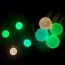 Neec 10 pcs Sticky Balls Fidget Toys, Sensory Squishy Ceiling Wall Lumi Balls Glow in The Dark, Bulk Sticky Glow Ball for Kids and Adults