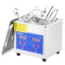 VEVOR 1.3L Professional Ultrasonic Industrial Cleaner with Digital Timer 40kHz Excellent Ultrasonic Cleaning Machine 110V for Jewelry Watch Ring Coin Diamond Eyeglasses Small Parts Cleaning