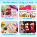 Simgoing 48 Pcs Mini Ice Cube Stress Balls Bulk Fidget Squeeze Square Ball Stress Relief Sensory Playthings Ice Cube for Adults Birthday Valentines Gifts Party Favor Prize Bags Box Filling, 8 Colors
