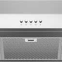 VIKIO HOME Under Cabinet Range Hood 30 Inch, 1200 CFM Dual-Motor Kitchen Vent with LED Lights, Button Control, Ducted Vent Hood, Reusable 5-Layer Aluminum Filters, Stainless Steel