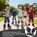 Kids/Youth Knee Pads and Elbow Pads Set with Wrist Guard 3 in 1 Kids Protective Gear Set for 3-14 Years for Skateboarding, Skiing, Cycling, BMX Biking, Running, Scooter