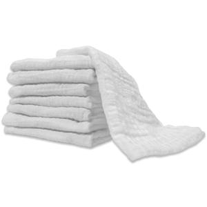 Body Linen Muslin Facial Cloths for Professional or Home Use. Super Soft 100% Cotton Muslin Weave. Perfect for Applying, Covering and Removing Facial Moisturizers and Creams - 8 Pack