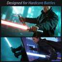 2 Pack Light Saber for Adult, Metal Hilt Toy, Costume Play Christmas Gift