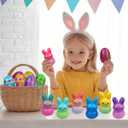 24 Pack Prefilled Easter Eggs with Easter Bunny Slow Rising Squishy Toys Inside Toys for Kids Girls Boys Easter Basket Stuffers Gifts Party Favors