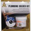 AIM Plumbing Solder Kit with solder wire, flux and brush, Solder for Plumbing Repairs (113g / 4oz)