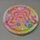 xo, Fetti Groovy Y2K Paper Plates, 2 Designs | 24 pcs 9" | Butterfly Kids Party Decorations, Girls Bachelorette Supplies, Rainbow Birthday Tablescape, Pastel Flower Decor