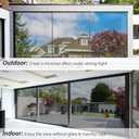 Kromapolis One Way Window Privacy Film Reflective Mirror Home Window Tint, Daytime Privacy Heat Control Anti UV Glass Tinting Static Cling (Silver, 35.4 x 78.7 inch) (35.4In x 78.7In, One Way-silver)
