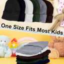 Jecery 48 Pack Kid Winter Beanies Bulk Cold Weather Child Knit Hat Cap for Outdoor School Boy Girl New Year Donations Gift(Woodland)