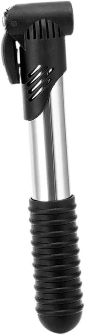 Compact Bike Pump Hand Pump Easy Pumping Portable Practical Tyre Pump Bicycle Pump for Cycling Mountain Bicycles (Silver)
