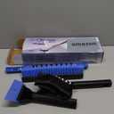 HEEYA 48 Inch Long Snow Brush for SUV, Extendable Ice Scraper and Brush with Foam Grip, 360 Pivoting Snow Car Brush for Truck Auto Jeep RV Vehicle Windshield Window - Blue