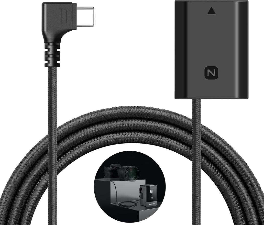 NEEWER USB C to NP-FZ100 Dummy Battery 8.2V Output, Replaces NP-FZ100 Battery, Compatible with Sony FX3 FX30 ZV-E1 A1 A6600 A6700 A7III A7IV A7C A7CII A7CR A7RIII A7RIV A7RV A7SIII A9 A9II, TC-FZ100