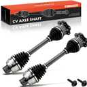 A-Premium Pair (2) Front CV Axle Shaft Assembly Compatible with Audi A6 2016, A6 A7 A8 Quattro 2012-2018, Q5 2009-2015, S6 S7 S8 2013-2018, RS7 2014-2018, SQ5 2014-2017, Driver and Passenger Side