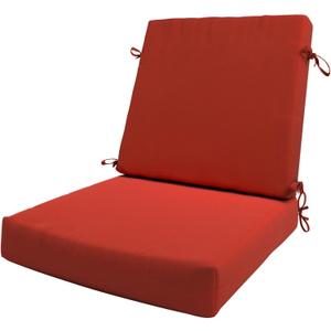 California Umbrella GCDC20B Dining Chair Cushion, 20" x 40", Red