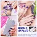 Chuangdi 2 Pcs Diamond Painting Art Drill Pen with Light Diamond Painting Accessories and Tools 12 Pen Heads 2 Anti-slip Mats 2 Wax Organizer Cases for DIY Craft Supplies(Purple, Green)