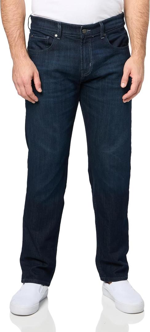 7 for All Mankind Mens Straight Forte Straight Fit Jeans (34, Perennial)