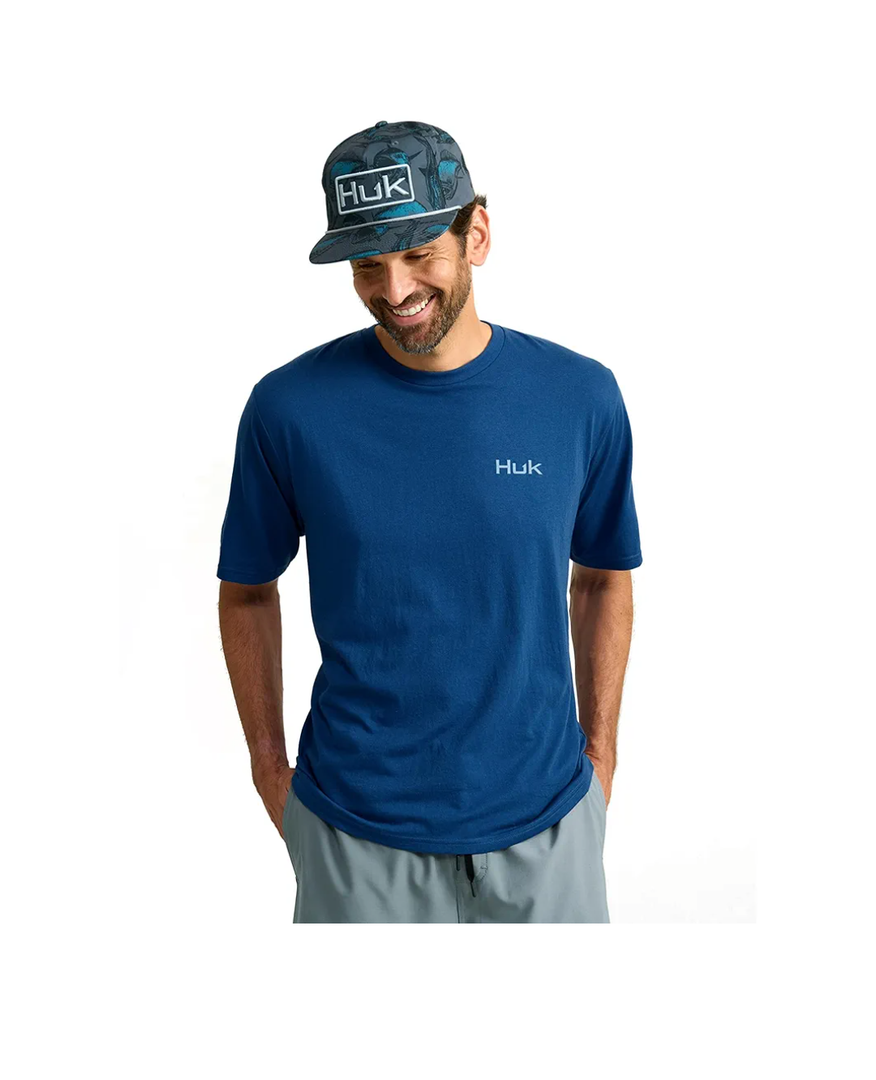 HUK Men's Performance Fishing Logo Tee, Short Sleeve T-Shirt for Kids, 2XL
