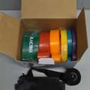 Zacro Resistance Bands, 6 Resistance Levels Pull Up Assistance Bands, Exercise Bands for Men&Women, Heavy Duty Resistance Band Set with Door Anchor, for Working Out, Muscle Training, Physical Therapy (Green+Red+Orange+Yellow+Cyan+Purple)