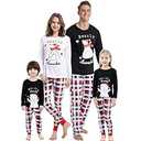 MyFav Matching Family Christmas Pajamas Set Soft Holiday Clothes Sleepwear Women XXL