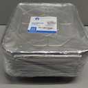 Nicole Home Collection Aluminum Pans With Lids Half Size 9x13 Extra Heavy Duty, Disposable Foil Pans For Baking (25 Sets)