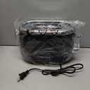 MUELLER HOME Retro Toaster 2 Slice, 7 Browning Levels, 3 Functions (Reheat, Defrost, Cancel), Stainless Steel Features, Removable Crumb Tray, Under Base Cord Storage, Black