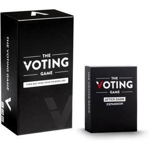 The Voting Game + After Dark Expansion Set - The Hilarious Adult Party Game About Finding Out Who Your Friends are - Perfect Christmas White Elephant Gifts, Stocking Stuffers + Board Games Night
