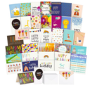 Best Paper Greetings 144 Pack Birthday Cards Bulk with Envelopes, 36 Colorful Designs for Adults and Kids, 10x15 cm