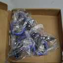 3 Inch Caster Wheels Heavy Duty Stem Caster 1600Lbs, Threaded Stem Casters 1/2"-13 x 1(Stem Diameter 1/2", Stem Length 1"), Safety Locking Caster Set of 4, Industrial Castor Wheels for Cart,Furniture