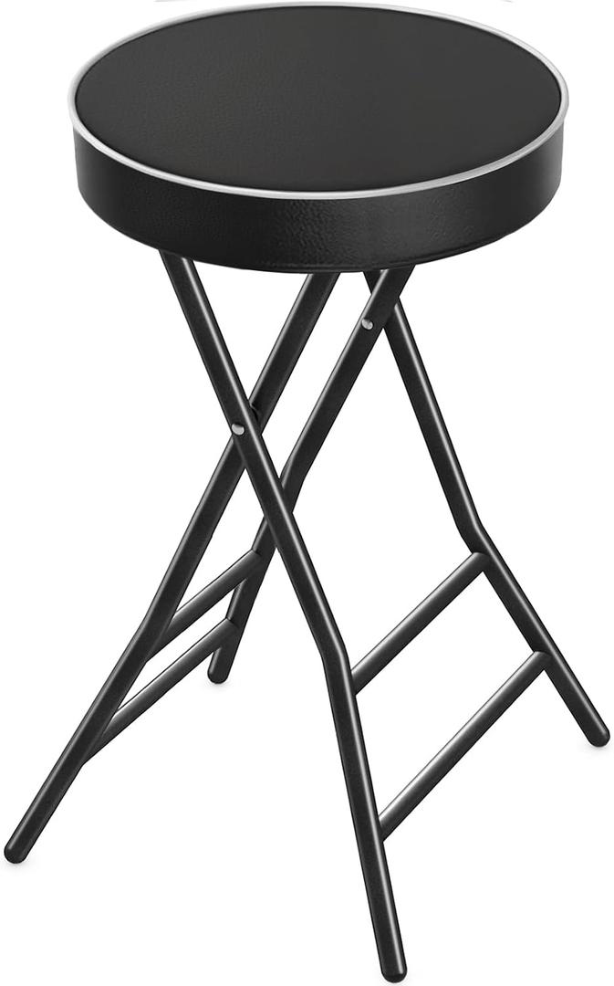 TAVR Folding Stool，26.4 Inch Collapsible Stool with Safety Lock, 1 Pcs, 26.4" with Cushioned