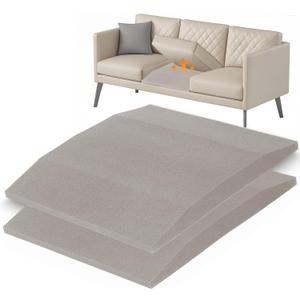 20"x20"Couch Cushion Support for Sagging Seat, Trapezoid 40D High Density Foam Couch,Sofa Cushion Support Replacement for Furniture Sagging, Grey(2PCS)