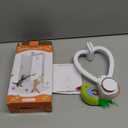 Interactive Cat Toys for Indoor Cats: Automatic Flying Bird Feather Wand Chase Exercise Enrichment Stimulation, USB Rechargeable Durable Safe Hanging Toy for Bored Kittens Adult Multi Cat Households (White)