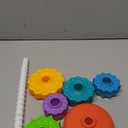 Baby Spinning Stacking Toys for Toddlers 1-3, Rainbow Ring Stacker Montessori Toys for Babies 6-12 Months, 1 2 3 One Year Old Girl Boy Christmas Birthday Gifts, Autism Sensory Learning Toy