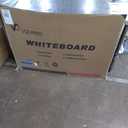 VIZ-PRO Magnetic Dry Erase White Board, 48 X 36 Inches, Black Aluminium Frame