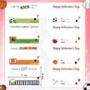 24 Pack Classroom Valentine Sports Gifts Football Valentine Glasses Balls Gifts with Cards Sports Themed Party Favor Study Room Exchange Gift Birthday Stuffers for Team